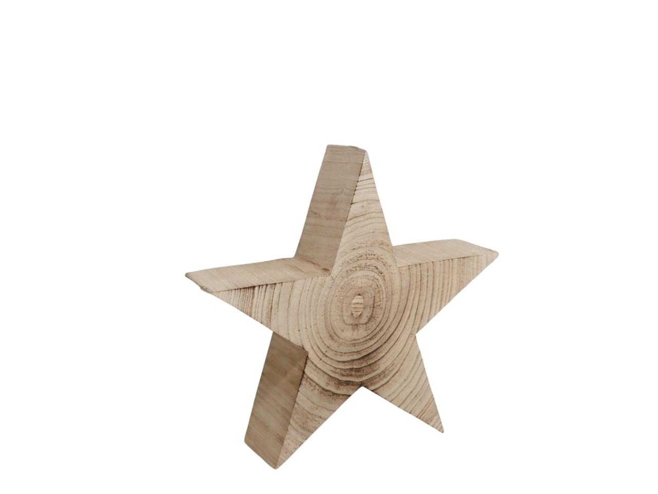 Stern Paulownia-Holz natur-geflammt D30x7,5cm NETTO Stern Paulownia-Holz natur-geflammt D30x7,5cm NETTO