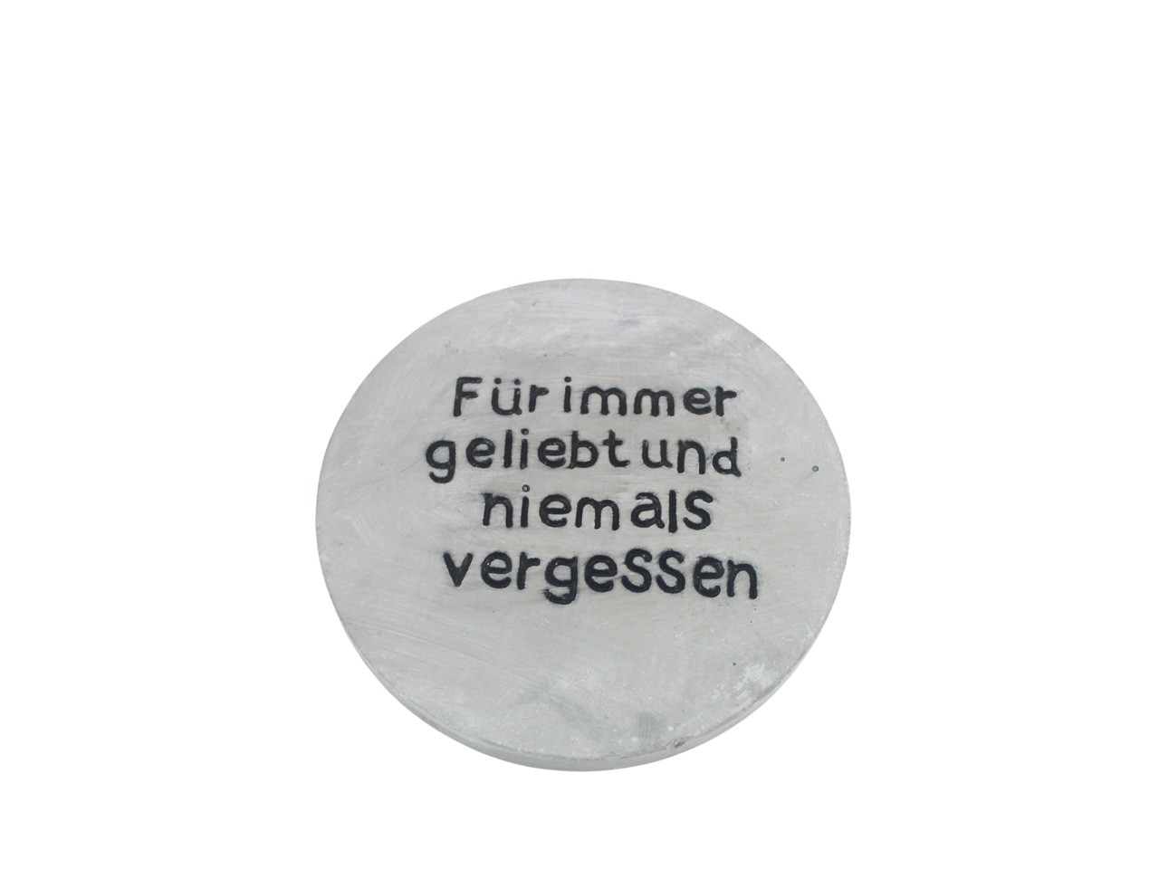 Platte -Für immer geliebt und niemals vergessen- Beton D15cm