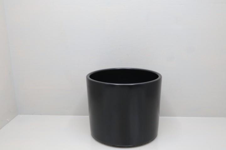 Keramikübertopf 15cm schwarz-matt Serie 411