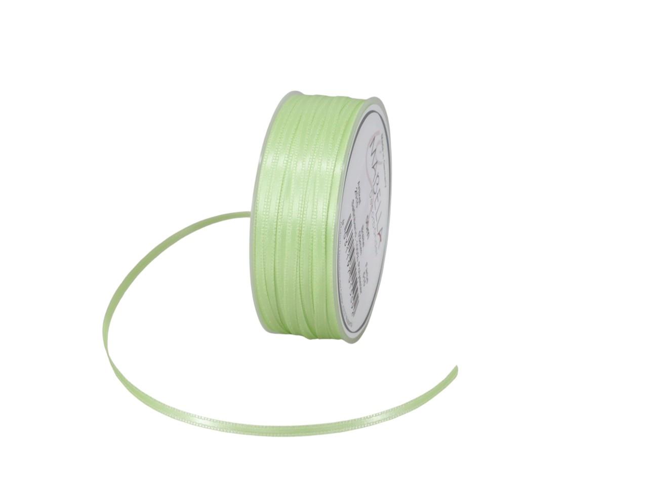 Satinband 3 mm 50 Meter lindgrün 515 Satinband 3 mm 50 Meter lindgrün 515