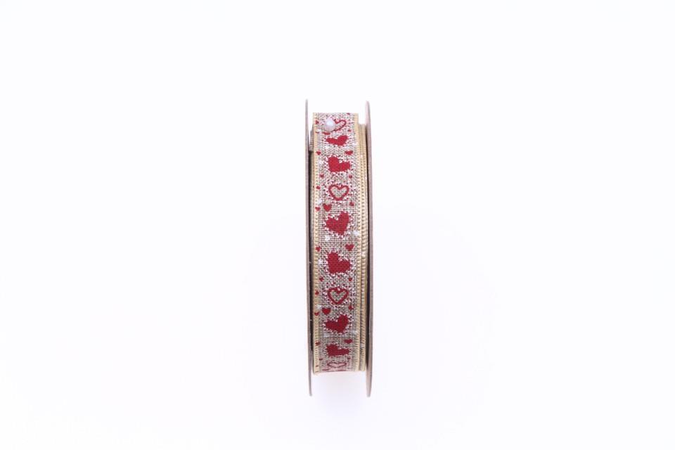 Band Nature Love 15 mm 15 Meter rot 300