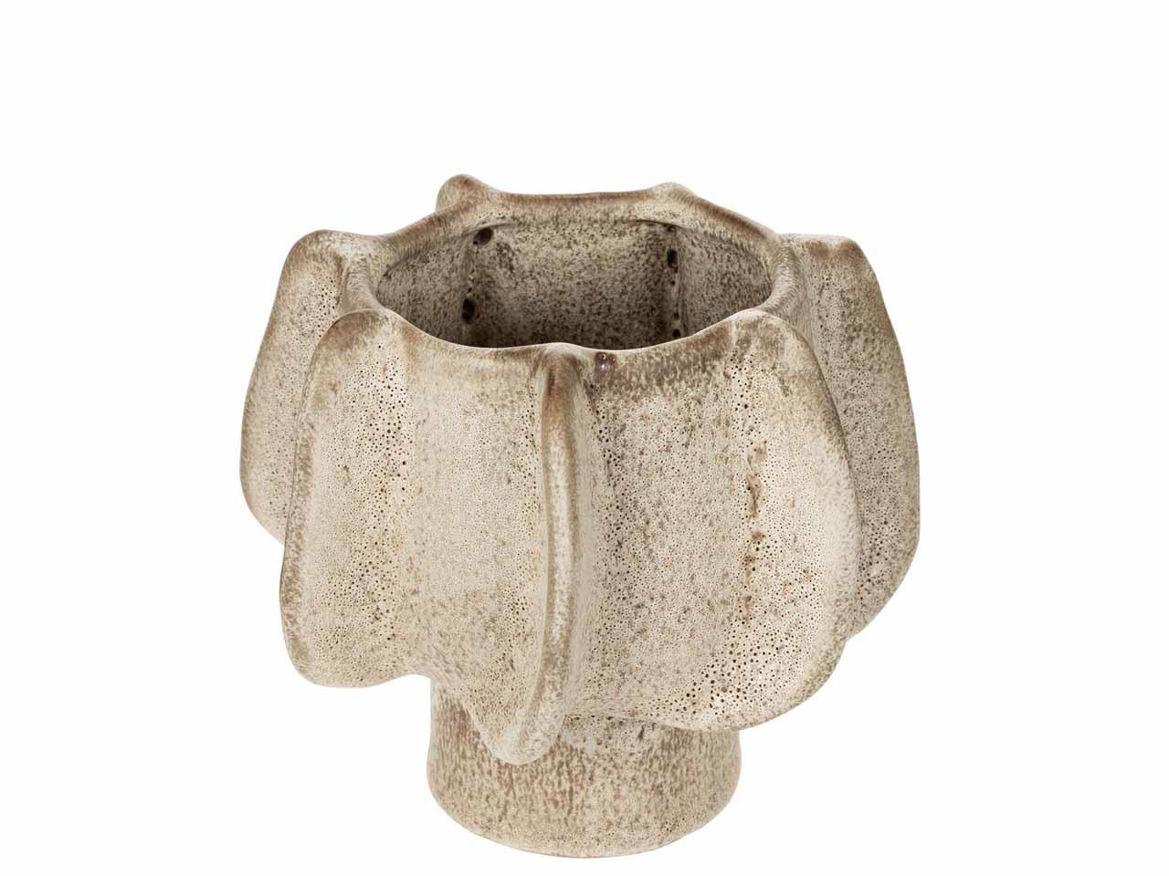 Übertopf Keramik beige-natur glasiert D21,5xH19,5cm