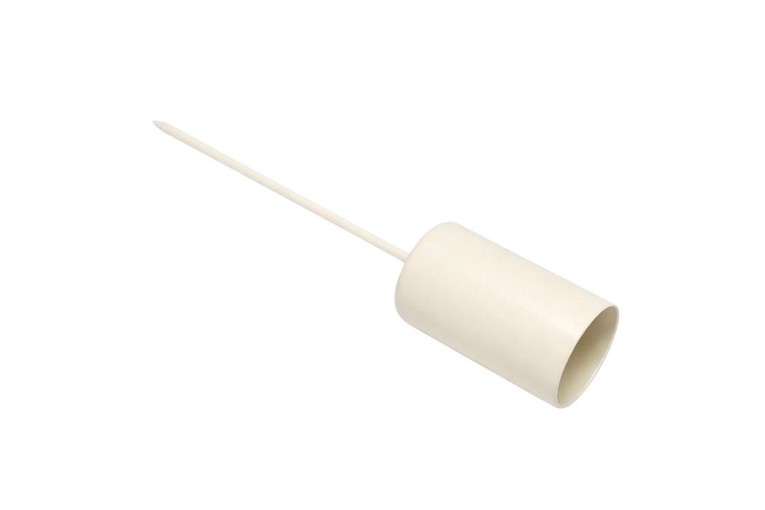 Stabkerzenhalter Metall creme matt D2,2 H4cm Pin 7cm