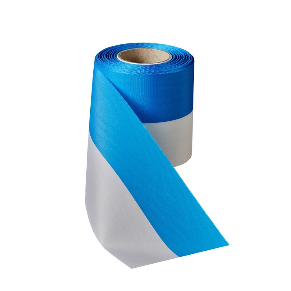 Nationalband 100mm NETTO Moire blau-weiss