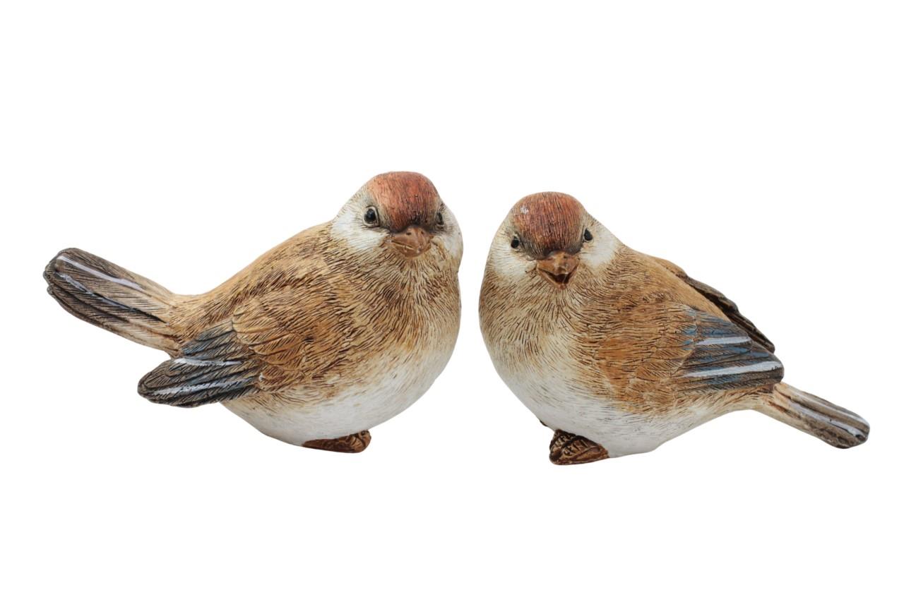 Vogel Norma Polyresin braun L8,5cm