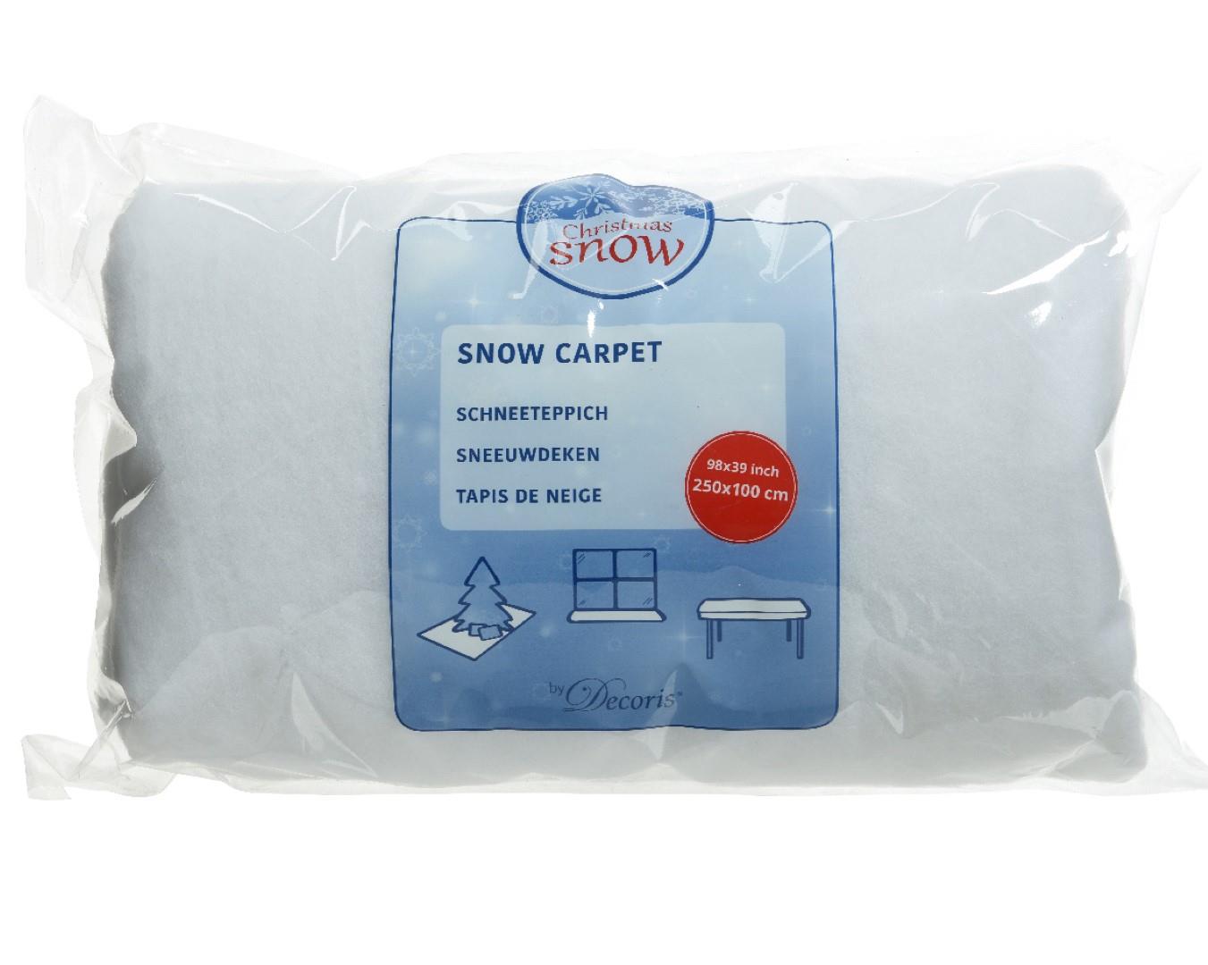 Schneeteppich 100% Polyester 250x100cm Schneeteppich 100% Polyester 250x100cm