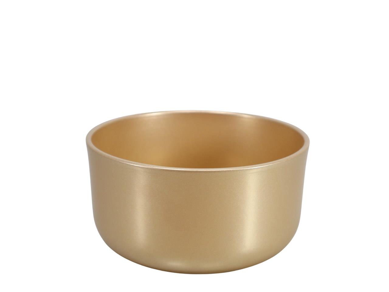 Keramikschale rund perlgold D18cm