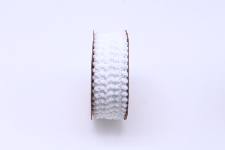 Band PomPom 13 mm 15 Meter weiss 101