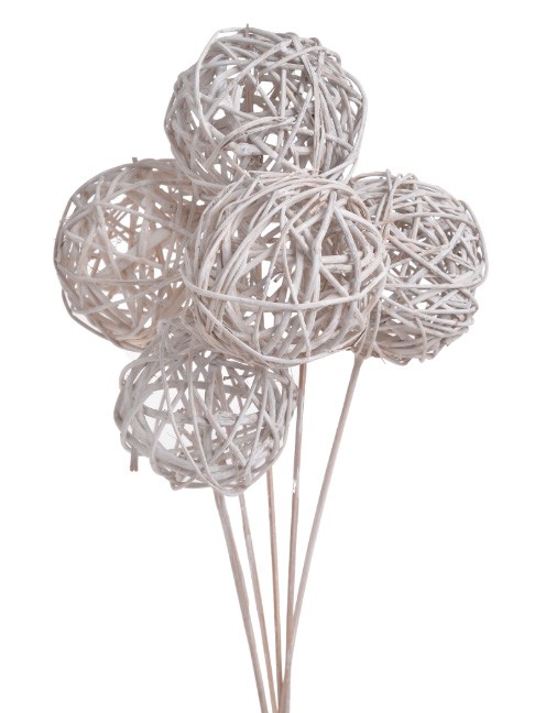 Brunch Ball white washed gestielt