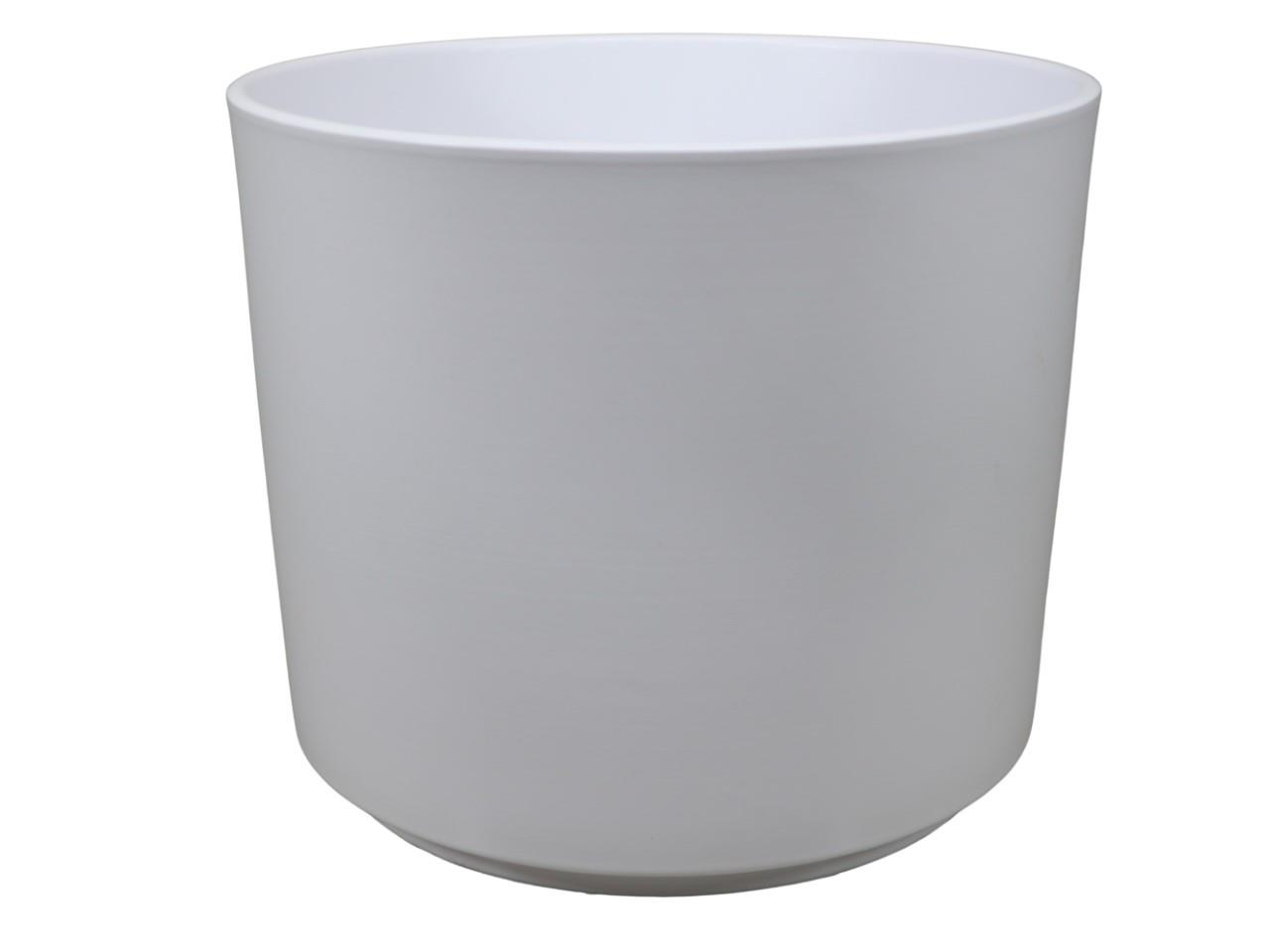 Keramikübertopf Cilindro weiß matt D32cm