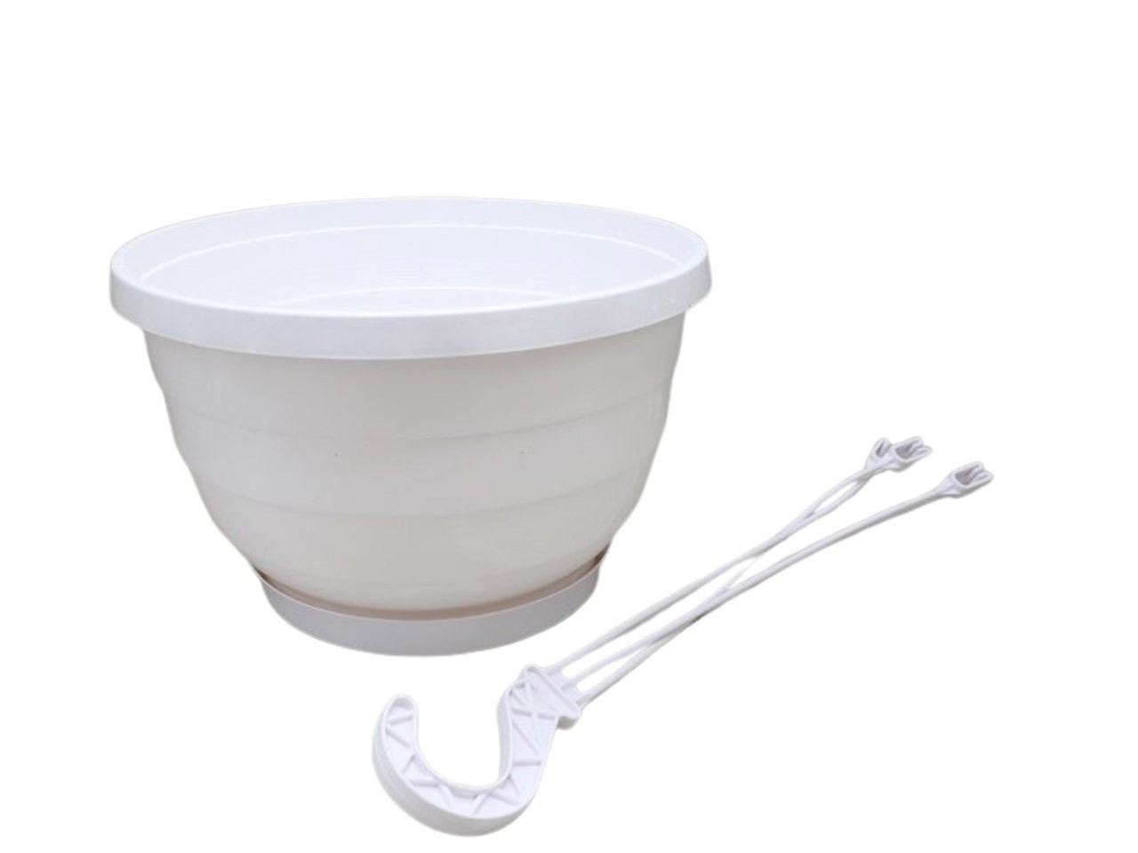 Ampel Komet 25cm inkl.Untersetzer+Aufhänger weiß NETTO