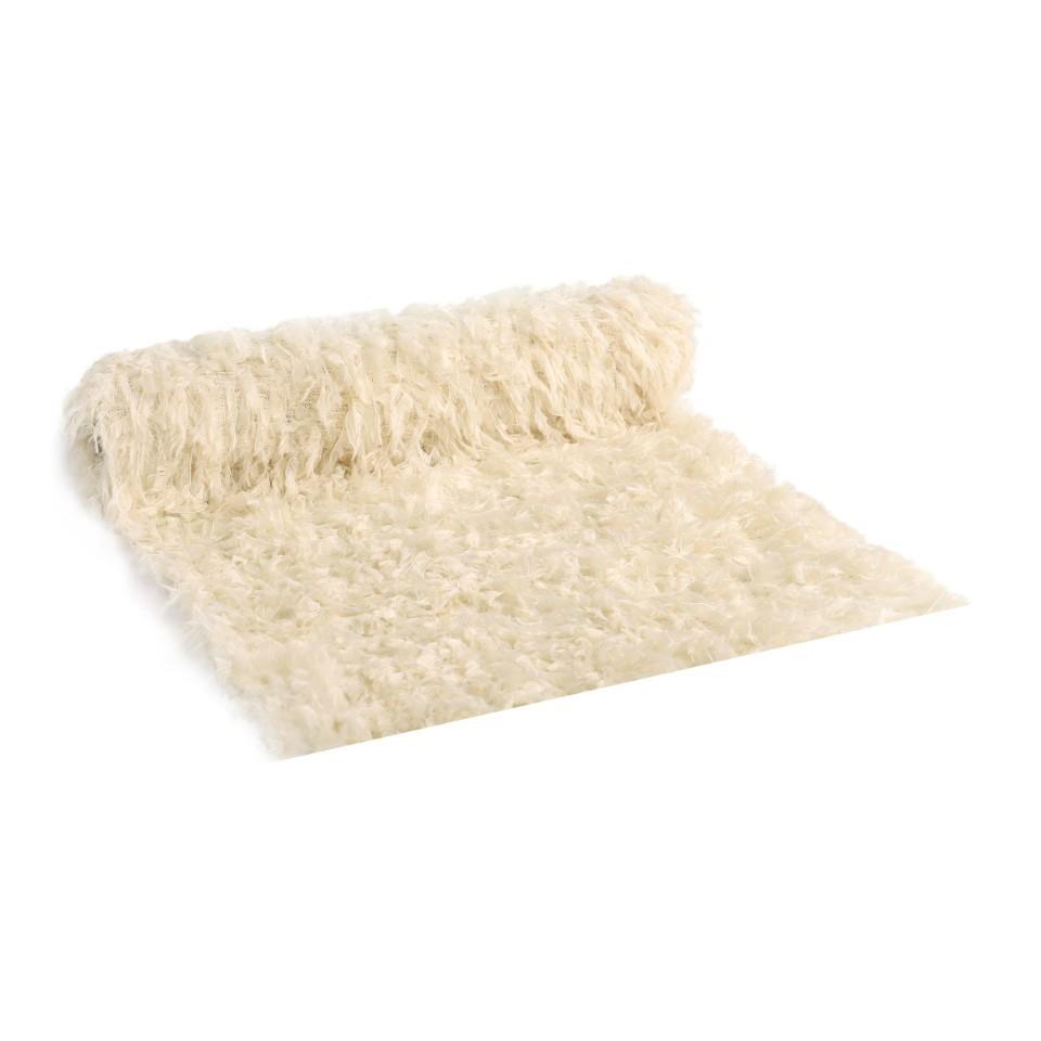 Tischband Fuzzle 30 cm 2 Meter creme 70