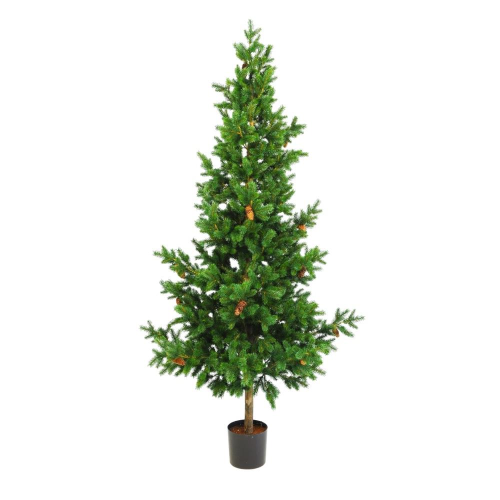 Tannenbaum Picea Naturstamm getopft H150cm