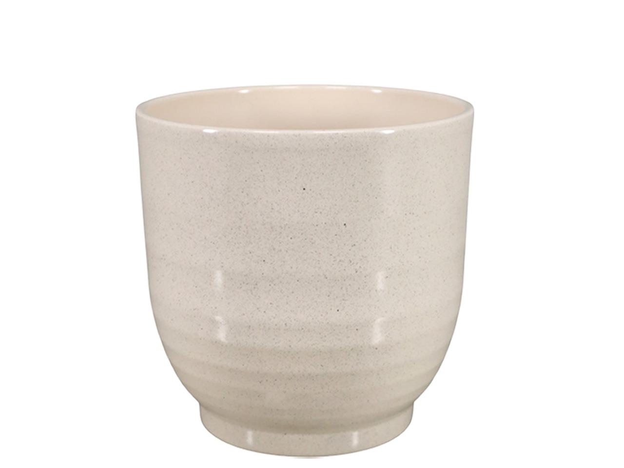 Keramikübertopf Form 685 beige-stone D22cm