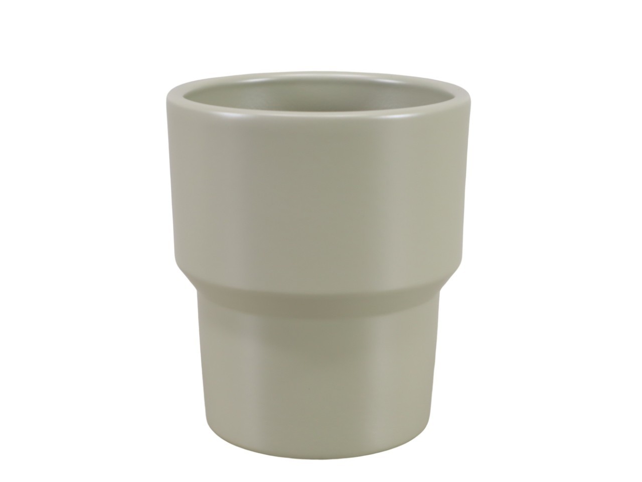 Orchideentopf D13xH16,5cm Form 399 ligth khaki matt NETTO