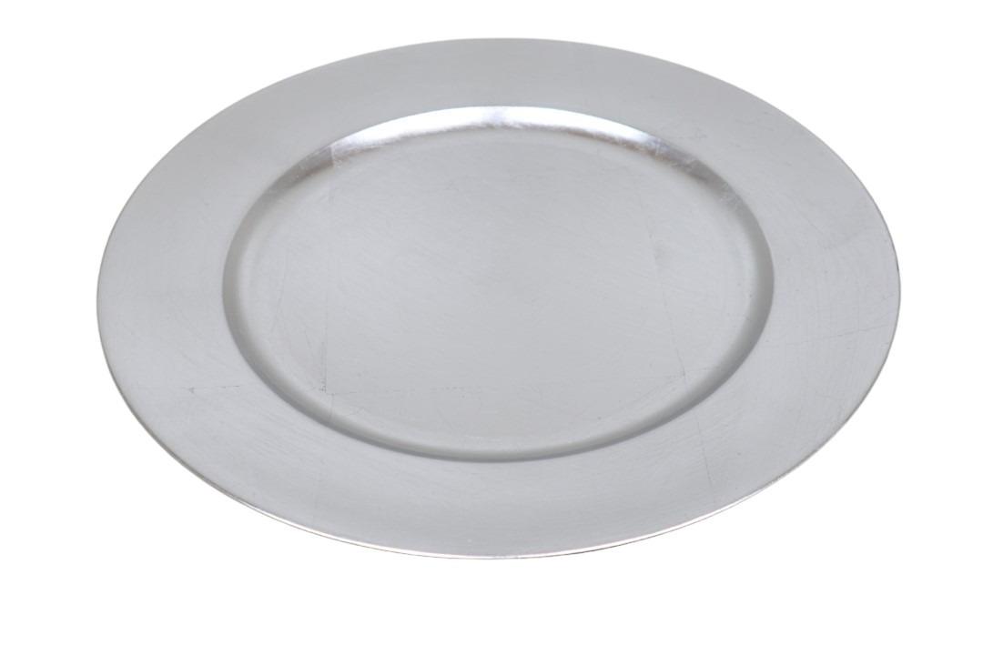 Teller KARA Plastik silber D33cm Teller KARA Plastik silber D33cm