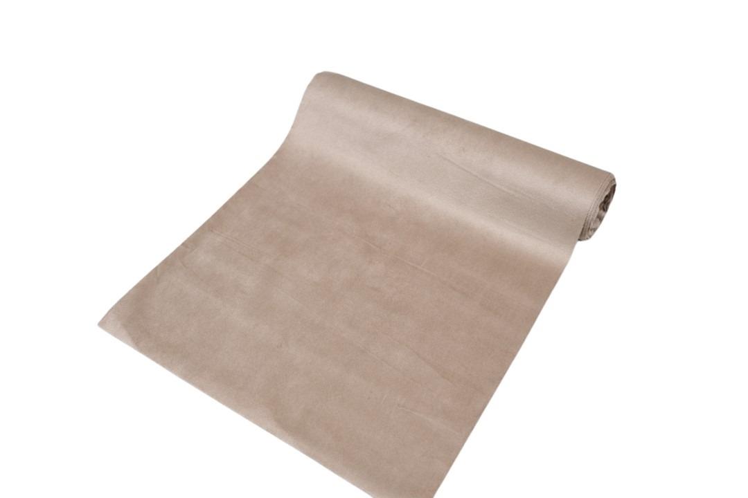 Tischband Samtstoff 28cm Länge 270cm taupe