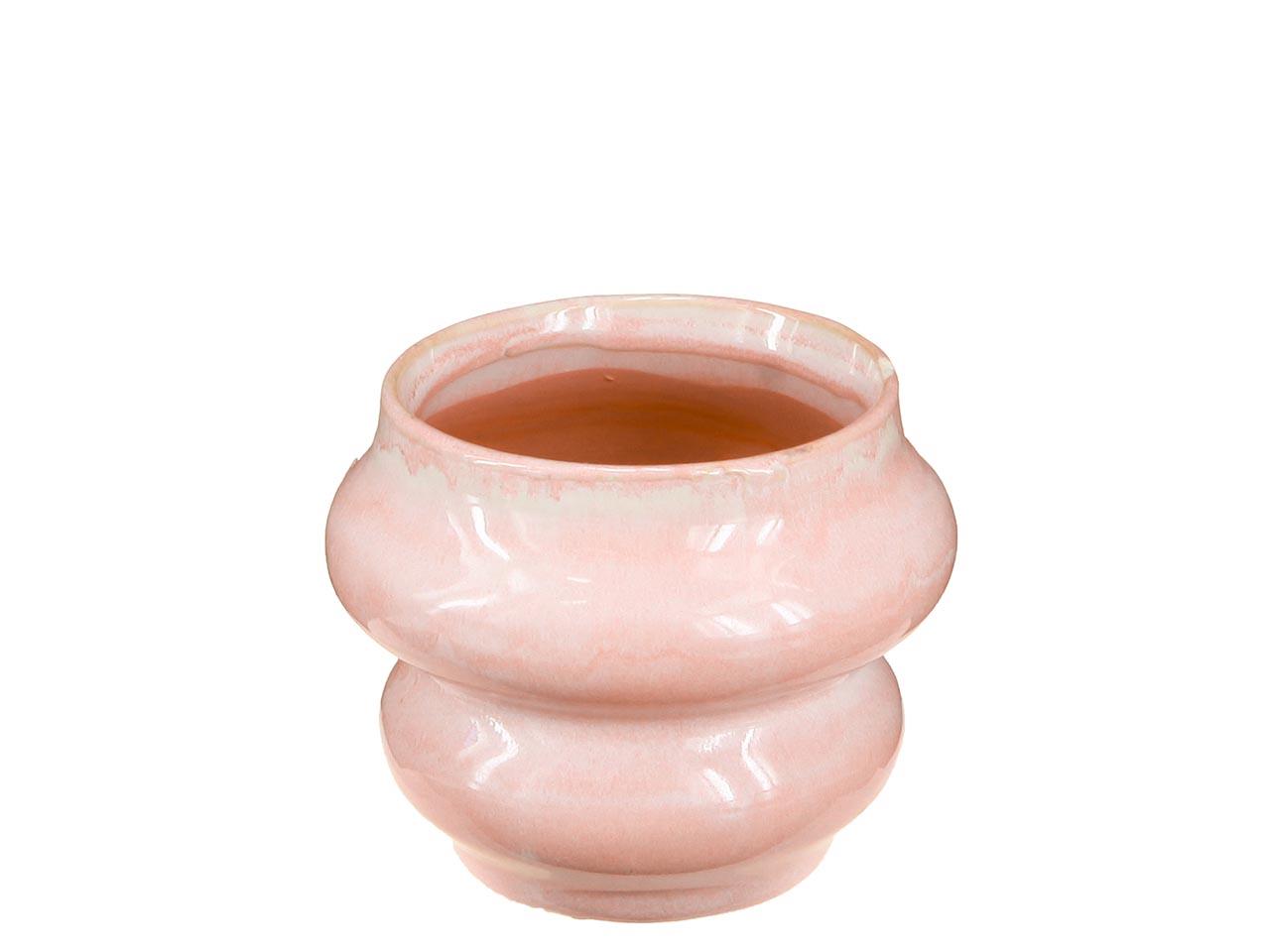 Übertopf Keramik rosenholz D12,5cm H10,8cm