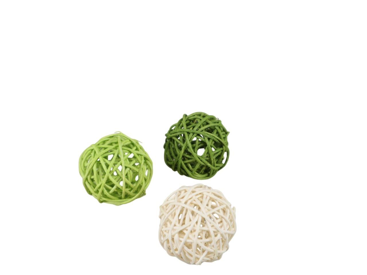 Rattanball grünmix D5cm