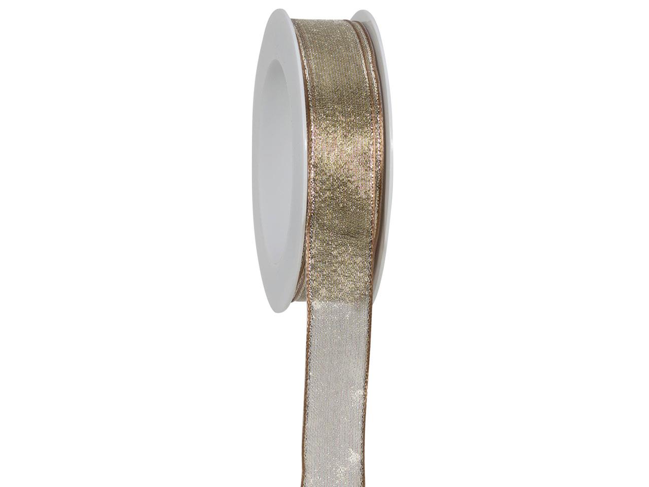 Band Platinum m. Draht 25 mm 20 Meter platin 152 Band Platinum m. Draht 25 mm 20 Meter platin 152