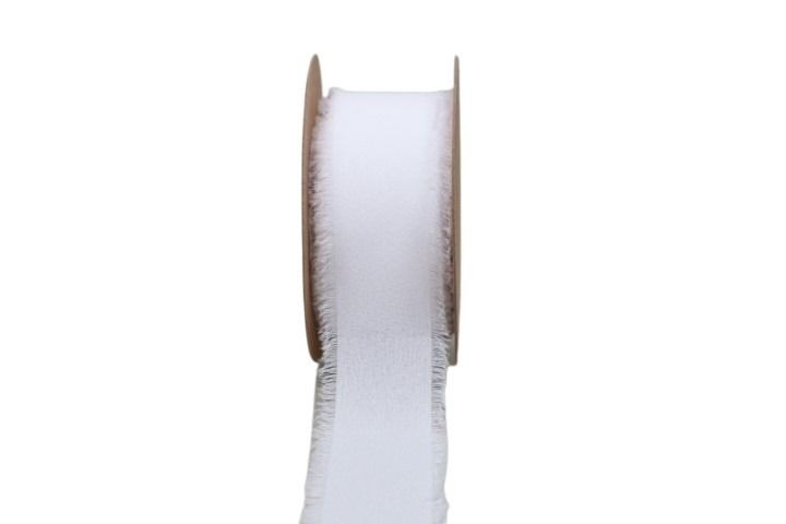 Band Chiffon 40 mm 15 Meter weiss 101