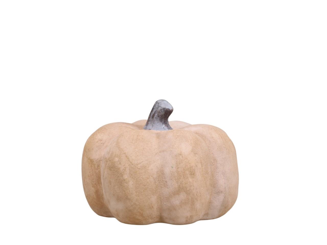 Kürbis Keramik gelb D20xH14,5cm