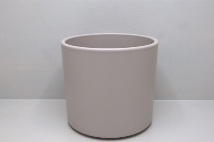 Keramikübertopf 19cm steingrau-matt Serie 411