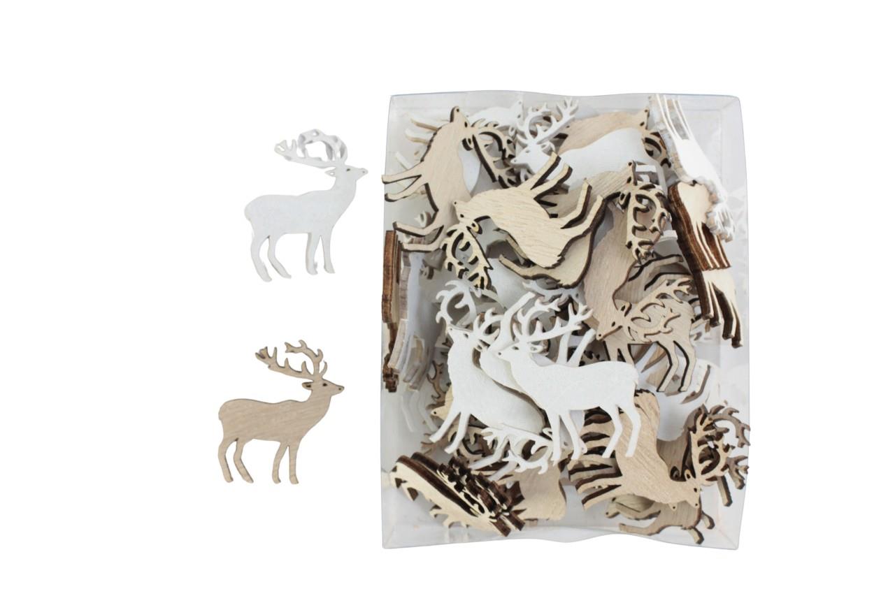 Streuer Hirsch Saranda 4 cm sort. natur-weiss Streuer Hirsch Saranda 4 cm sort. natur-weiss