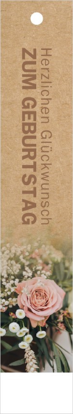 Geschenkkärtchen Zum Geburtstag 3x15 cm