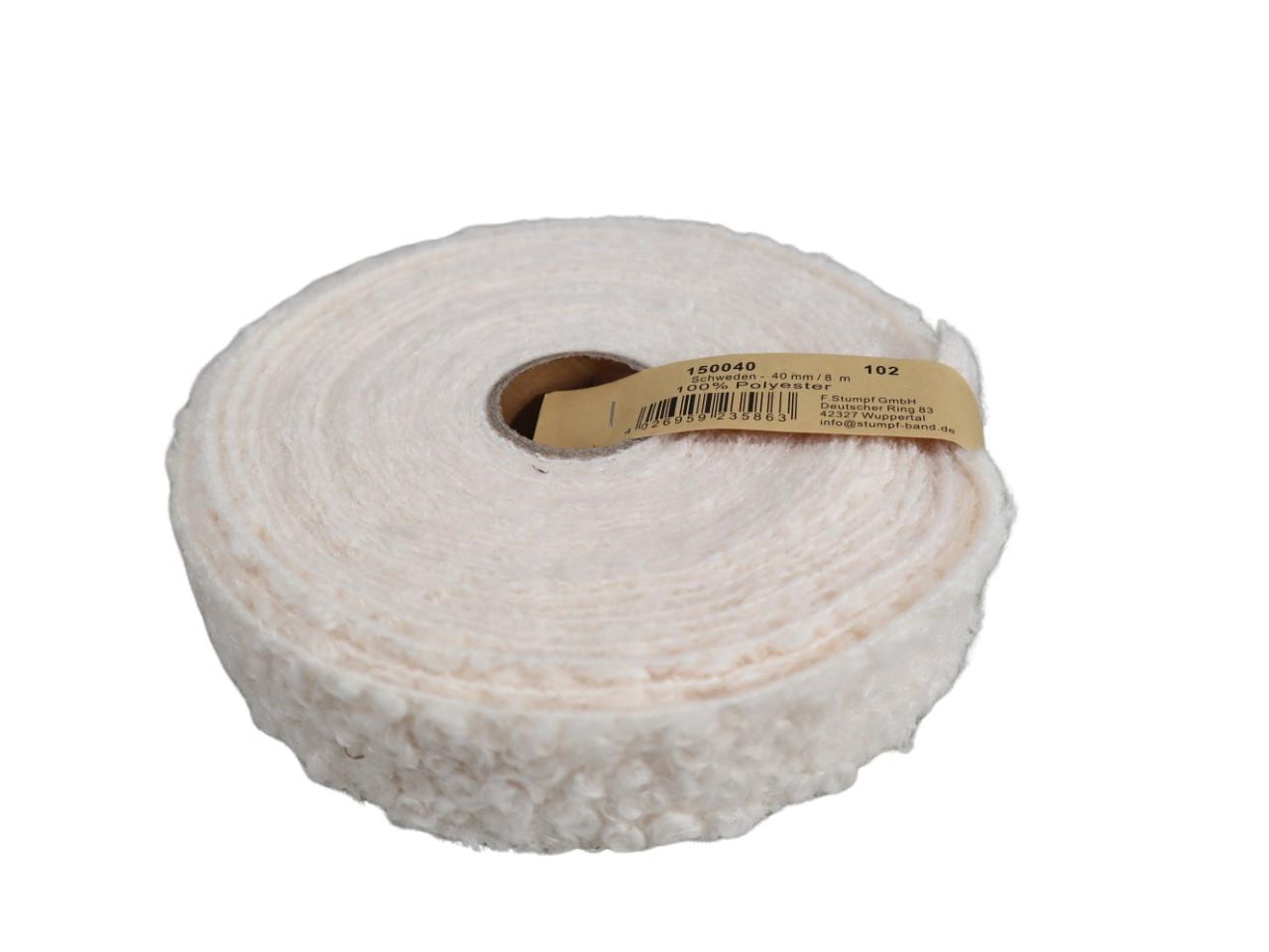 Band Schweden 40 mm 8 Meter creme 102
