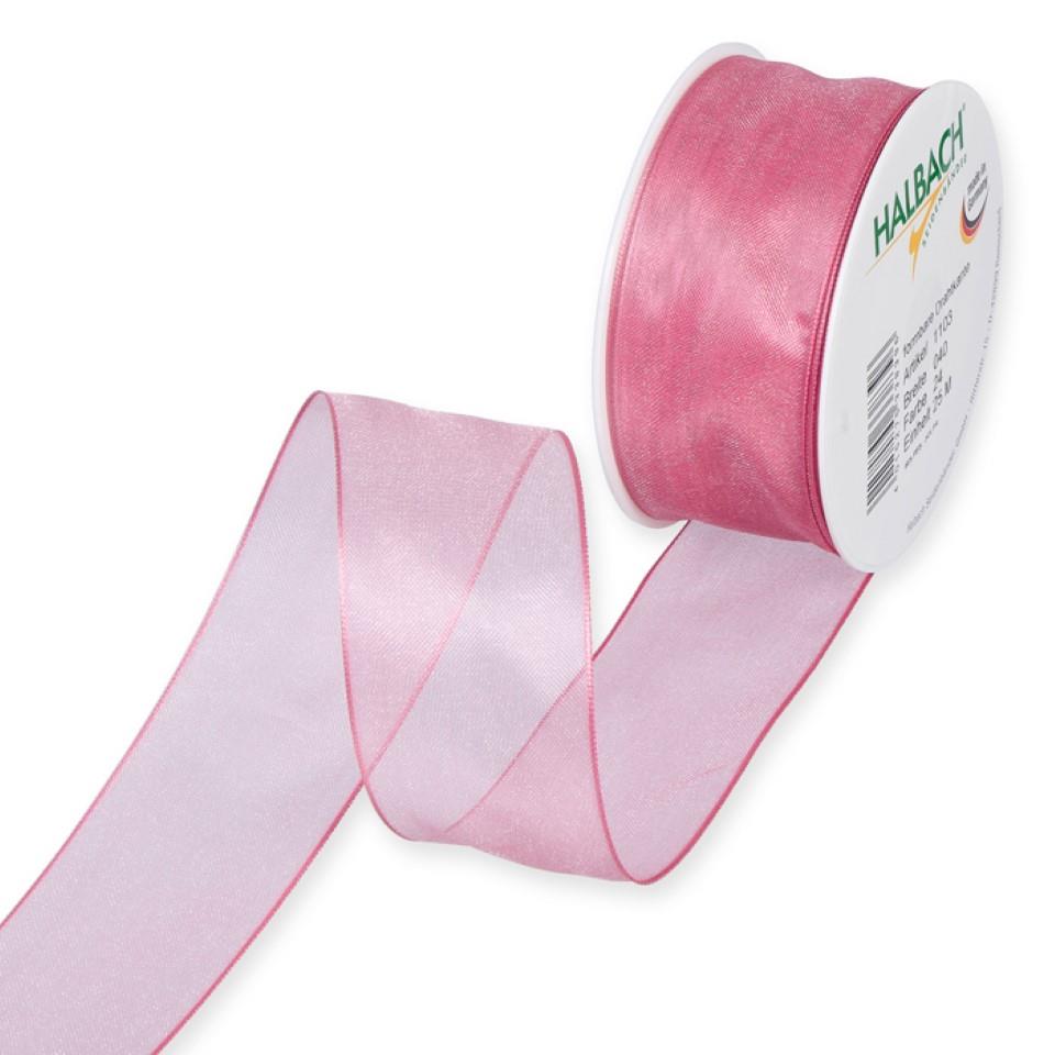 Organza m.Draht 40mm flamingo24 Organza m.Draht 40mm flamingo24