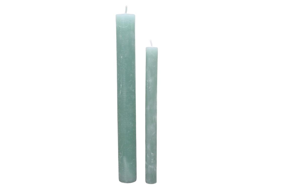 Stabkerze Rustika 240/34mm jade Stabkerze Rustika 240/34mm jade