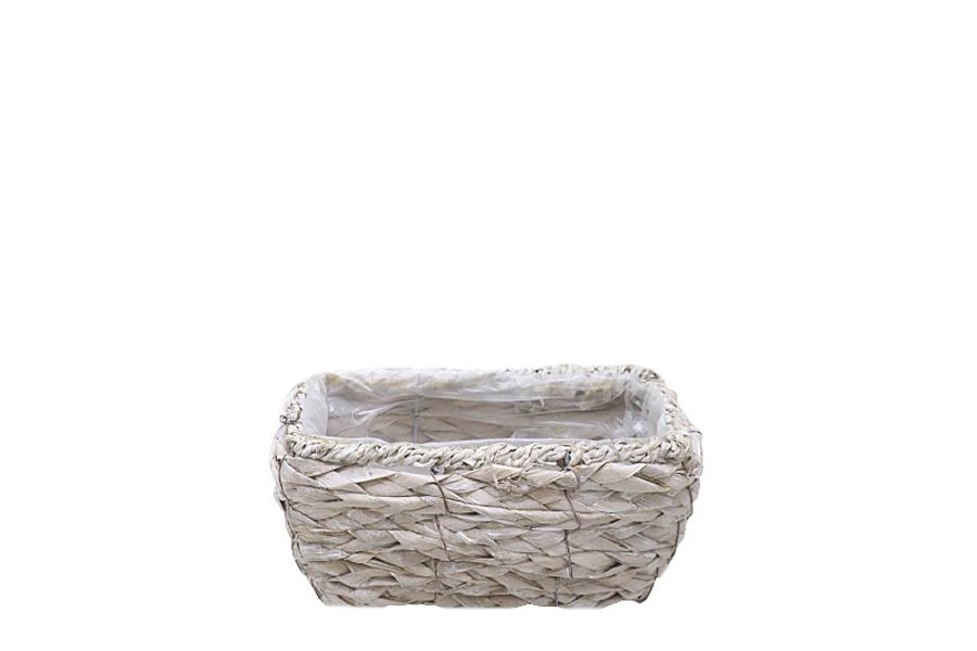 Pflanzrechteck Seegras white-washed L21 B11 H10cm NETTO
