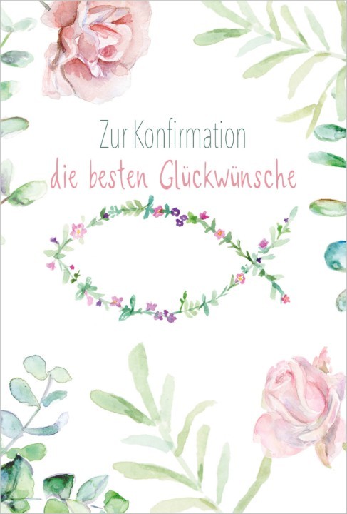 Glückwunschkarten Konfirmation 11,5x17 cm