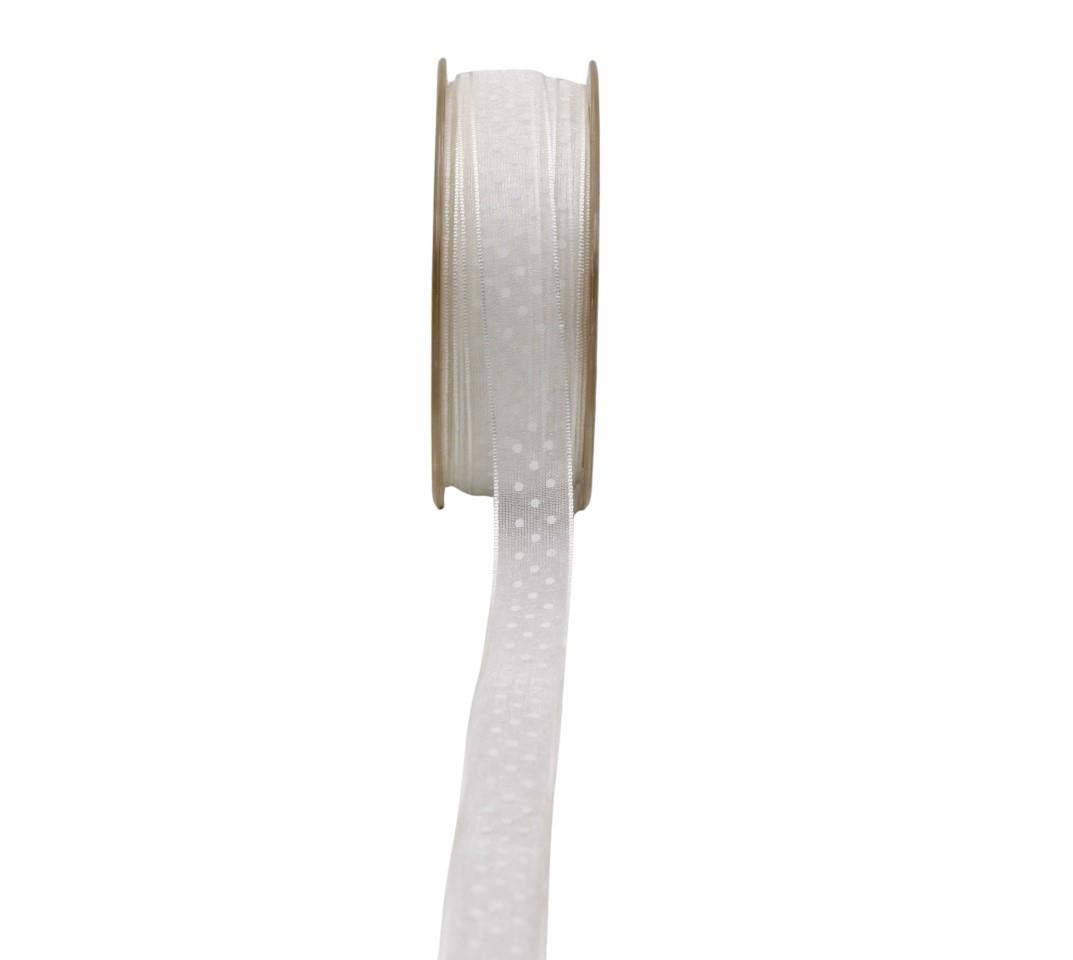 Band Delice 15 mm 20 Meter weiss 700 Band Delice 15 mm 20 Meter weiss 700