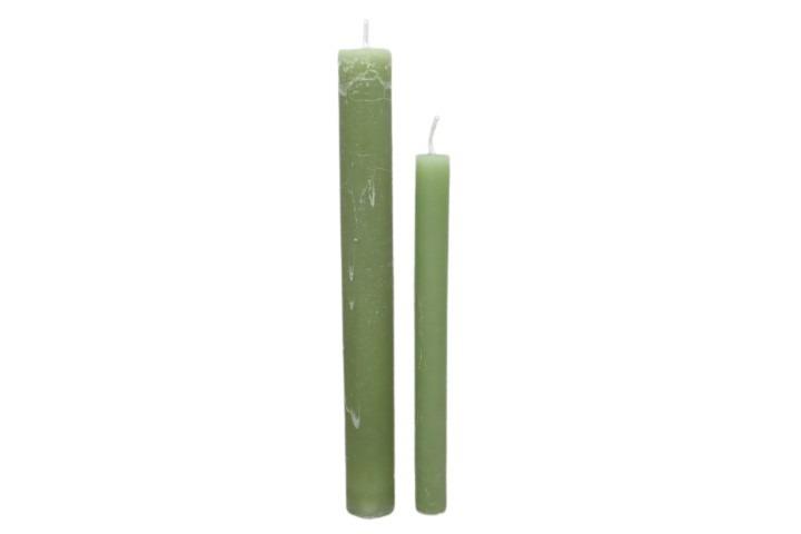 Stabkerze Rustika 240/21mm salbeigrün (oliv) Stabkerze Rustika 240/21mm salbeigrün (oliv)