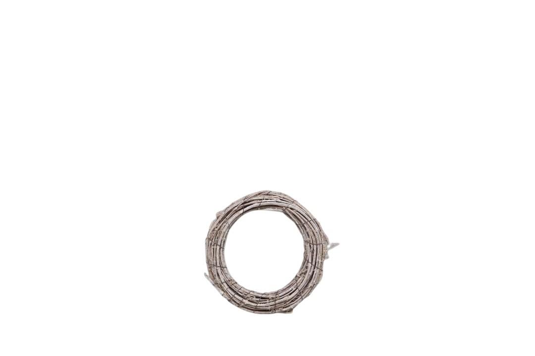Kranz Rattan weiß-gewaschen D15cm Kranz Rattan weiß-gewaschen D15cm