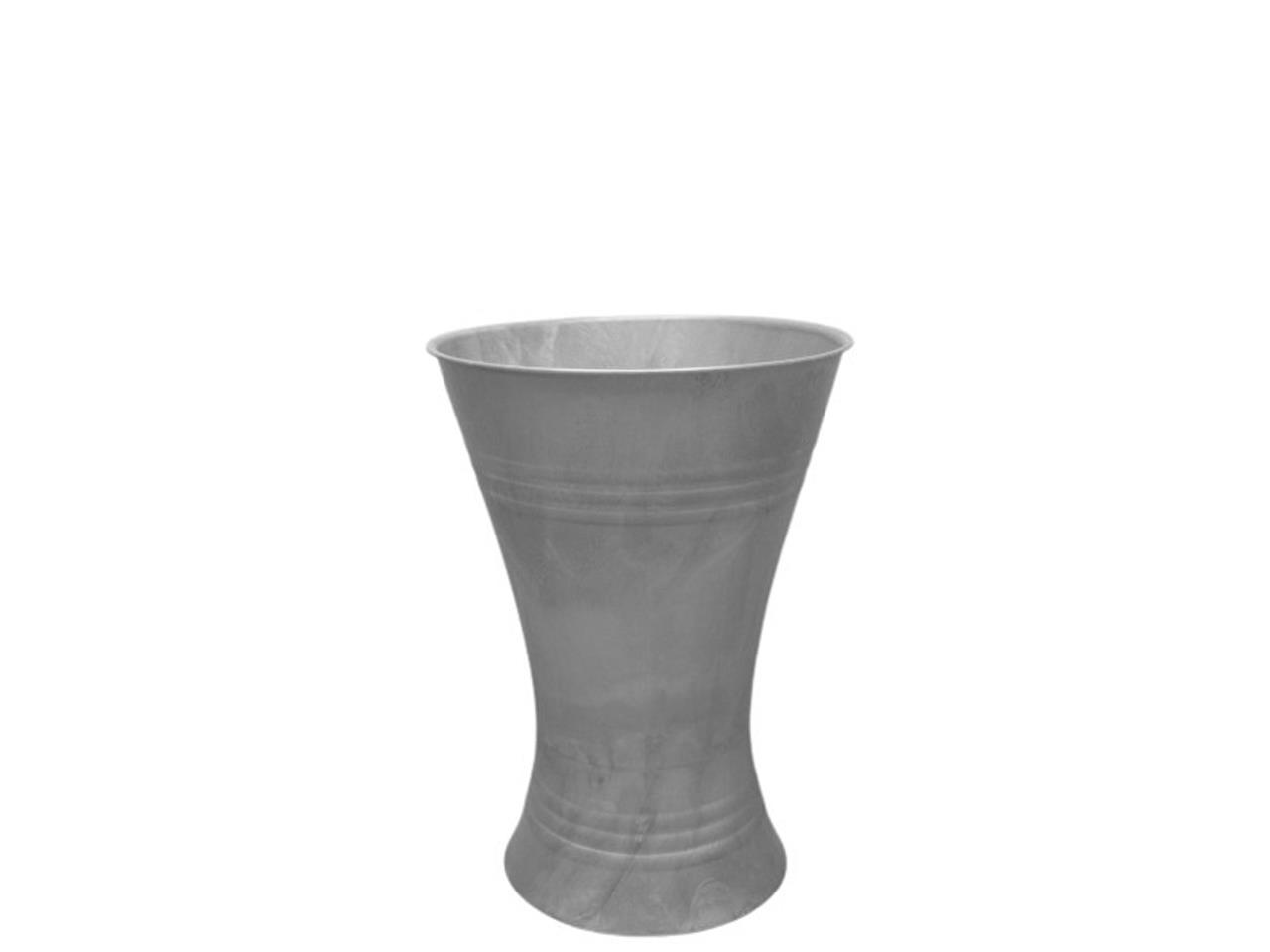 Floristvase X-Form Plastic zink H21xD12cm Floristvase X-Form Plastic zink H21xD12cm