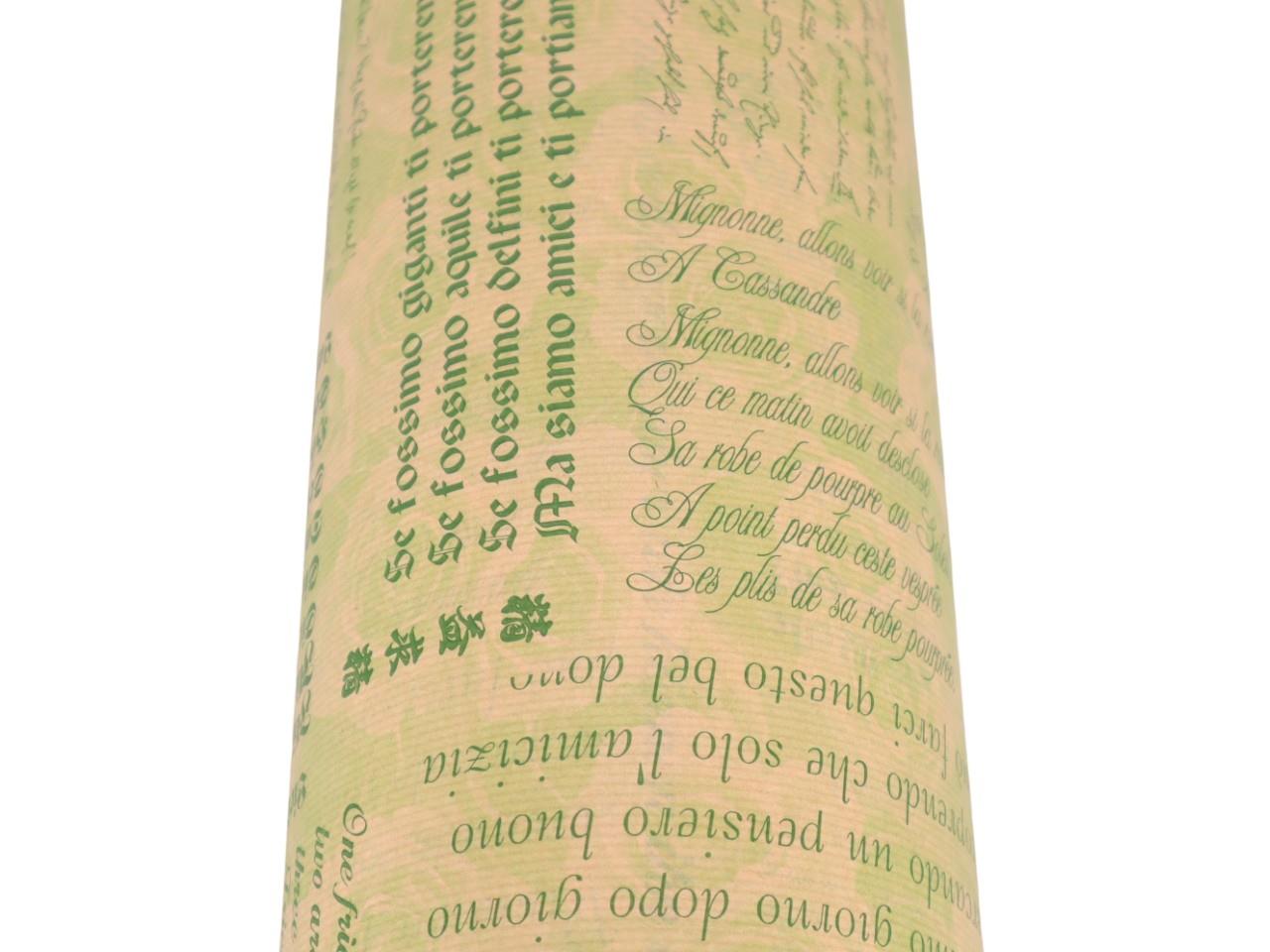 Blumenseide 75cm 9kg Schrift grün Kraft-Natron NETTO Blumenseide 75cm 9kg Schrift grün Kraft-Natron NETTO