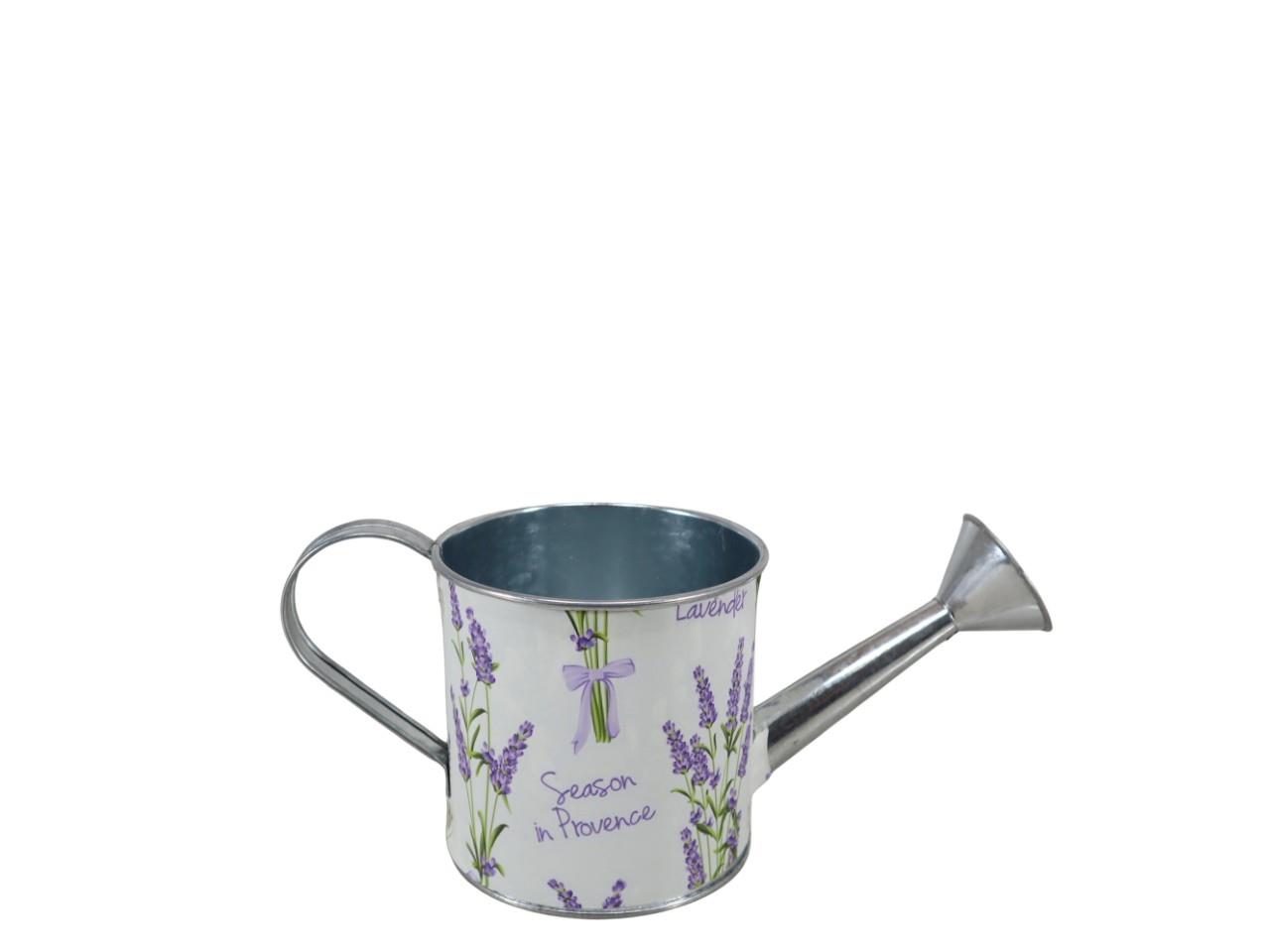 Gießkanne z. Pflanzen "Lavendel" Metall D11xL27cm