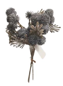 Strauß Fruchtstand m. Distel anthrazit 30cm NETTO