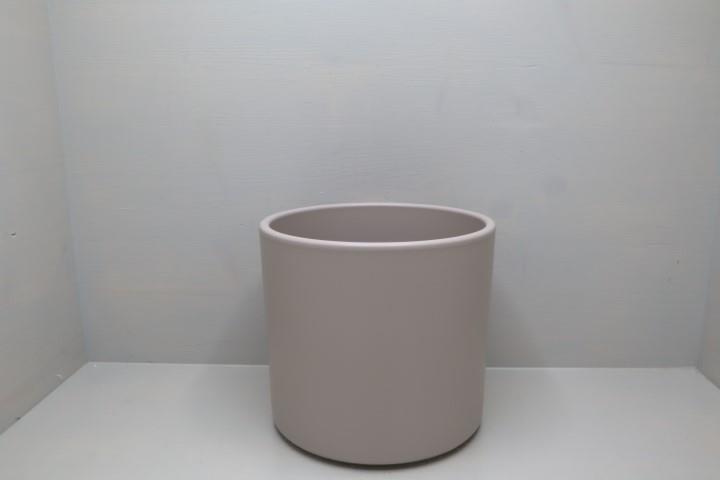 Keramikübertopf 13cm steingrau-matt Serie 411
