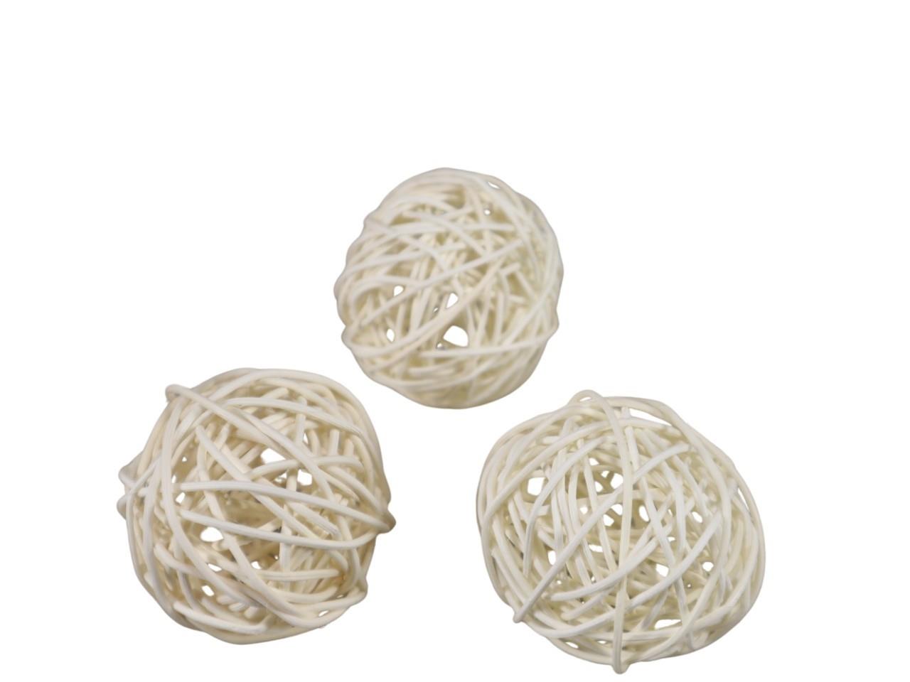 Rattanball gebleicht D7cm