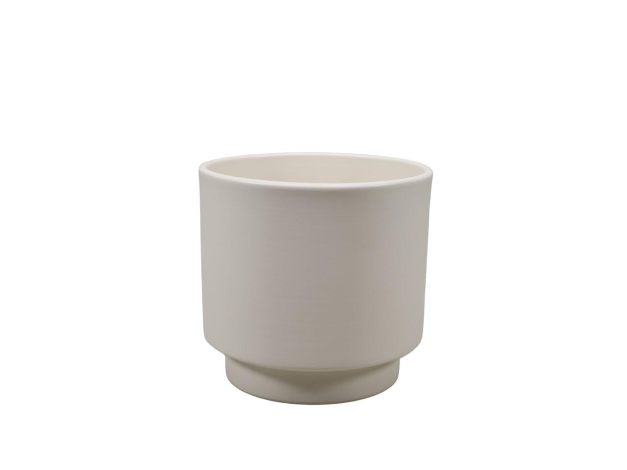 Orchideenübertopf Cylindro m. Fuß 930 14cm creme matt Orchideenübertopf Cylindro m. Fuß 930 14cm creme matt