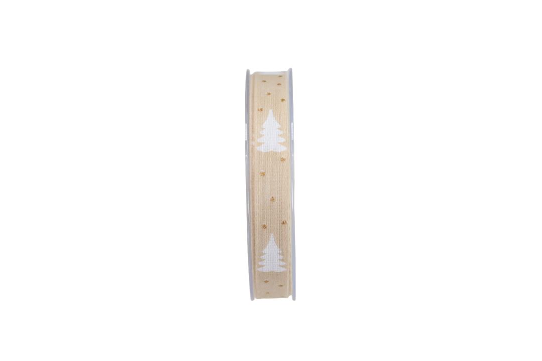Band Tännchen 15 mm 15 Meter beige 106 Band Tännchen 15 mm 15 Meter beige 106