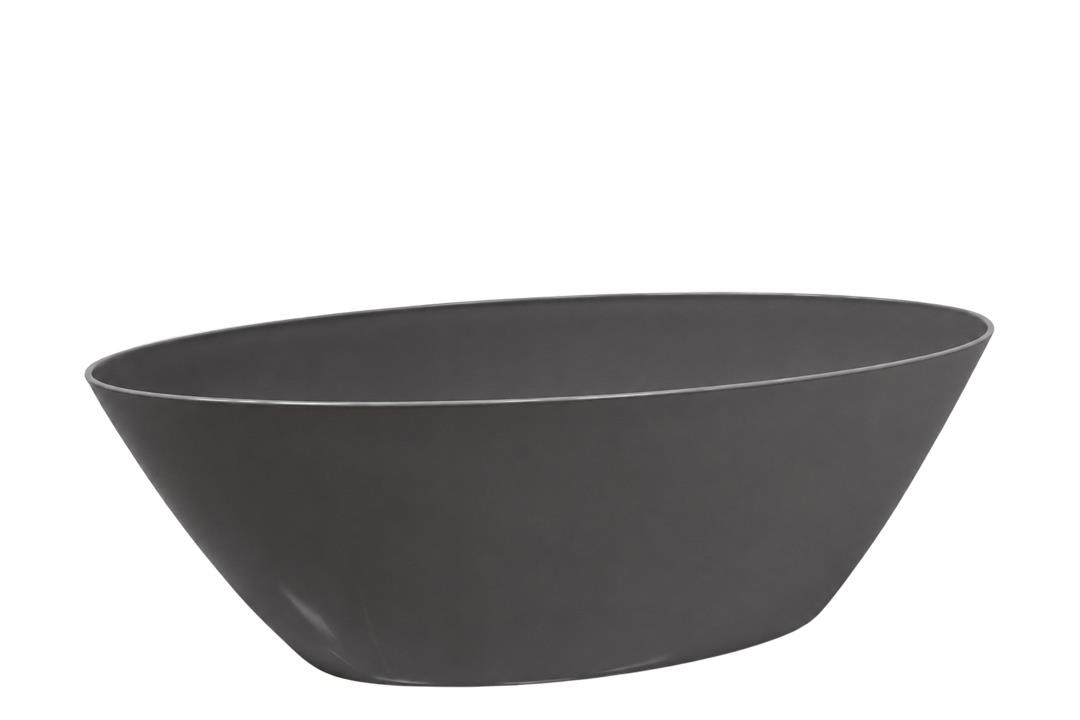 Schiffchen Barca 40cm hochglanz anthrazit