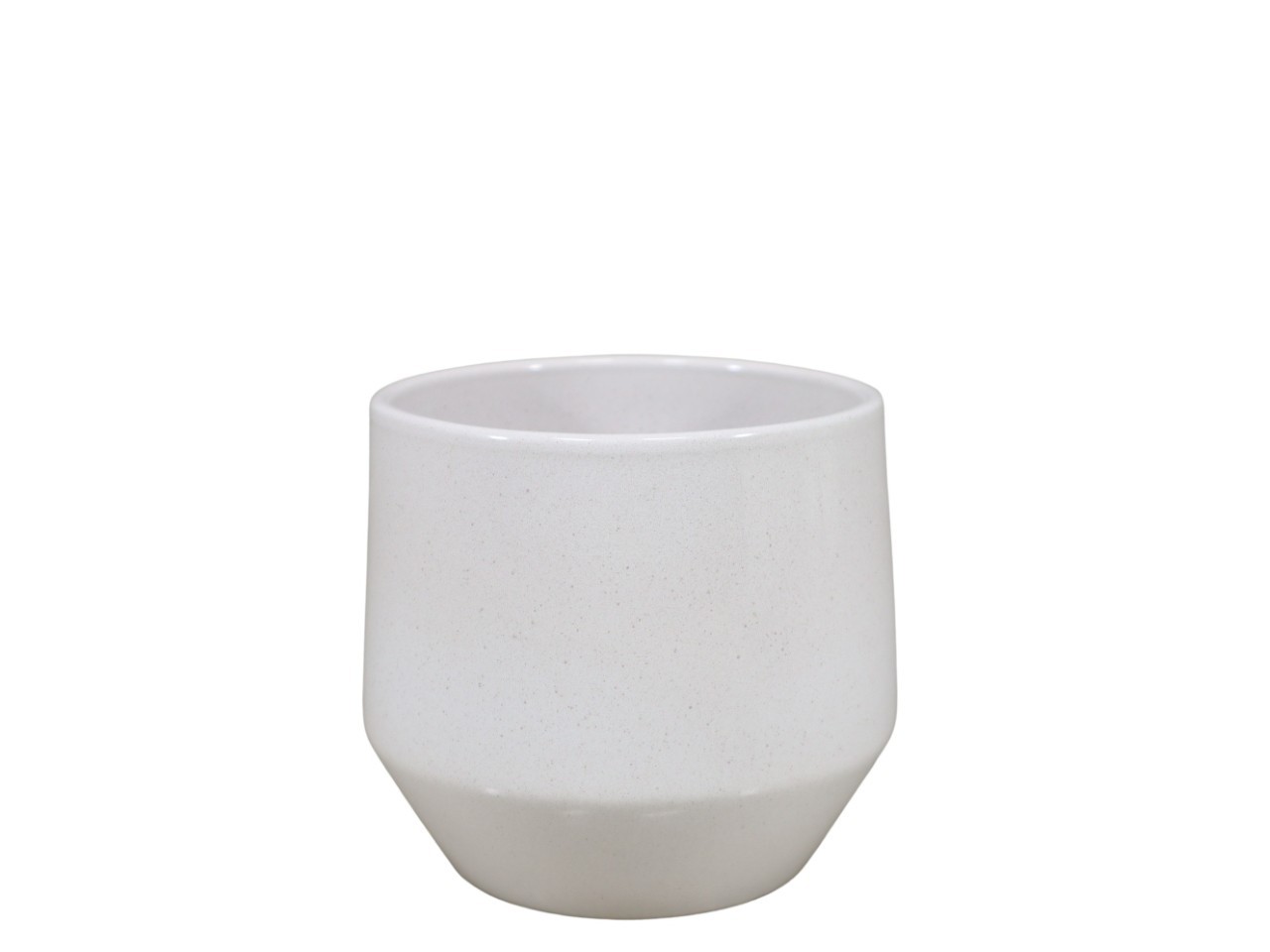 Übertopf Keramik creme-lasur D14cm