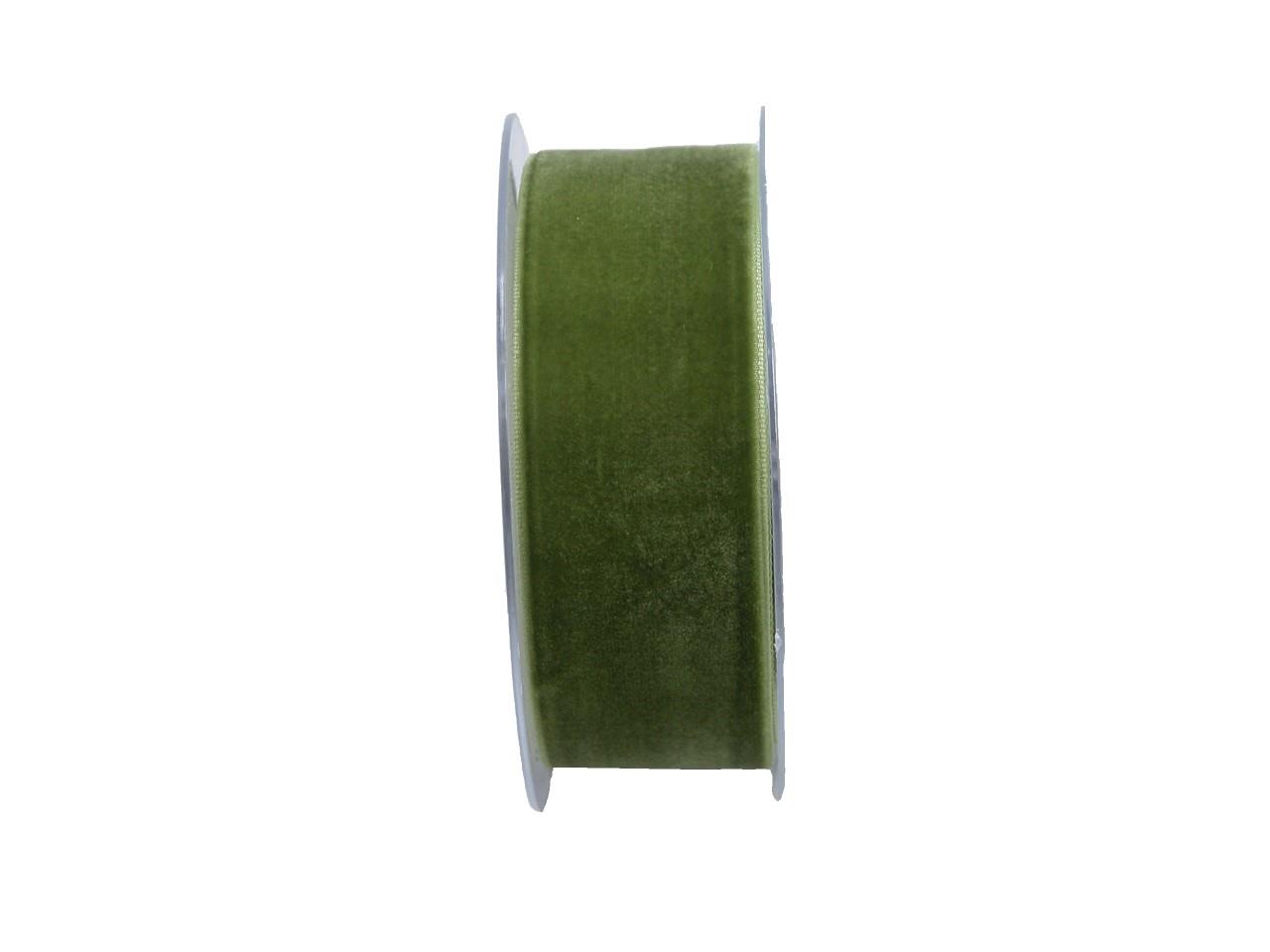 Band Velvet 40 mm 8 Meter mittelgrün 510 Band Velvet 40 mm 8 Meter mittelgrün 510