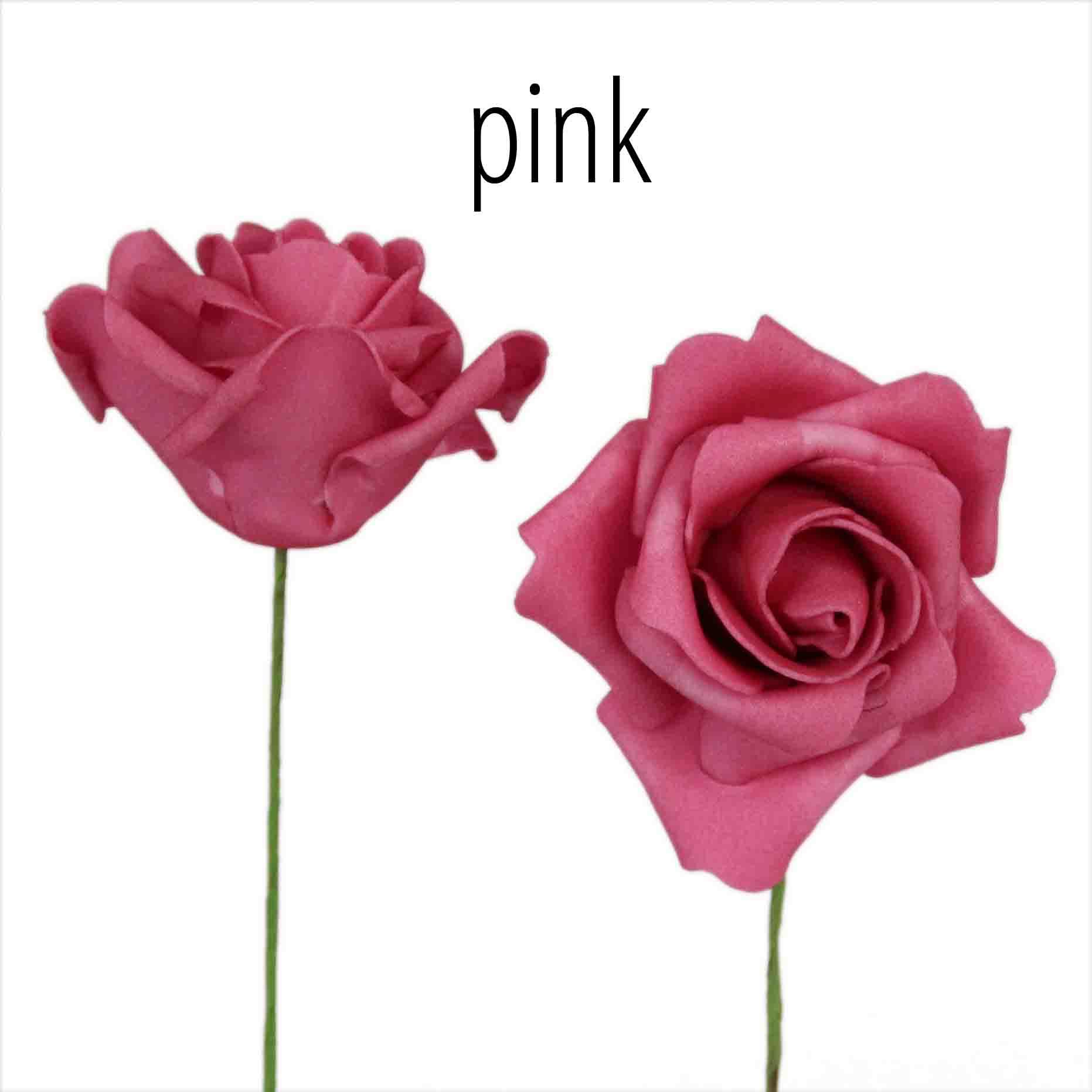 Foam-Rose pink D6cm