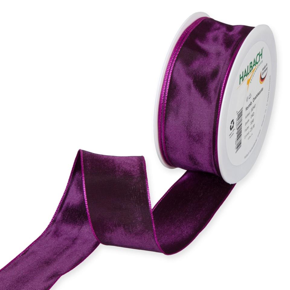 Drahtkantenband 40mm purple 556 Drahtkantenband 40mm purple 556
